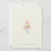 elegante bloemen in blauwe pot  kaart (Achterkant)