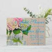 Elegante bloemen in metselaar pot kaart (Staand voorkant)