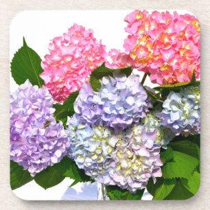 Elegante bloemen in metselwerkpot onderzetter
