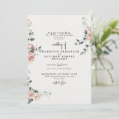 Elegante bloemen in Spring Cream Kaart (Staand voorkant)