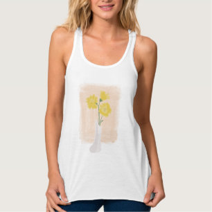 Elegante Bloemen in Vaas Tanktop