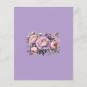 Elegante bloemen in zachte pastel Verjaardag Uitno (Achterkant)