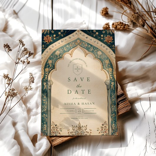  Elegante Bloemen Islamitische Huwelijk Save The Date