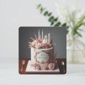 ELEGANTE BLOEMEN JUBILEA CAKE MET BRUID (Staand voorkant)