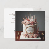 ELEGANTE BLOEMEN JUBILEA CAKE MET BRUID (Voorkant / Achterkant)