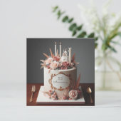 ELEGANTE BLOEMEN JUBILEA CAKE MET BRUID (Staand voorkant)