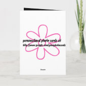 elegante BLOEMEN - Kaart (Achterkant)