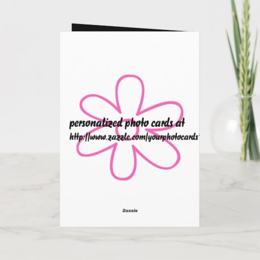 elegante BLOEMEN - Kaart (Achterkant)