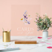 Elegante Bloemen Kaarten en Geschenken Teken Acryl Bord (Huwelijk)