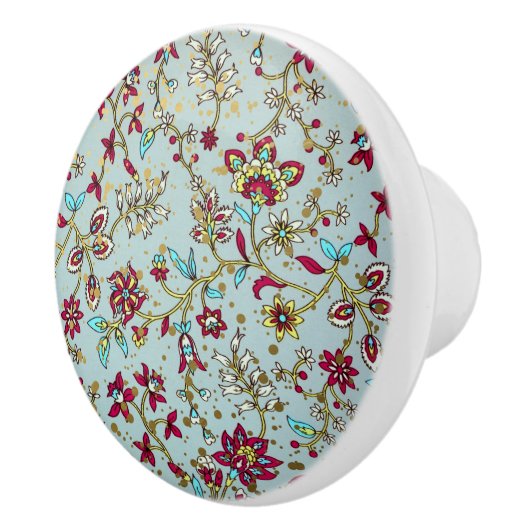 Elegante  bloemen keramische knop (Rechts)