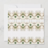 Elegante Bloemen Kerst Bruids Douche Uitnodiging (Achterkant)