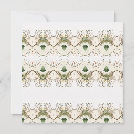 Elegante Bloemen Kerst Bruids Douche Uitnodiging (Achterkant)