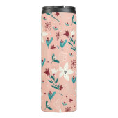 Elegante bloemen klassieker thermosbeker (Achterkant)