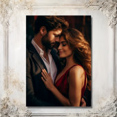 Elegante Bloemen Kroonluchter Foto Bruiloft Save The Date