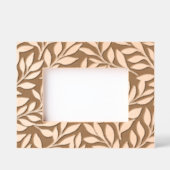 Elegante bloemen laten moderne chique gegraveerde lijstjes (Voorkant)