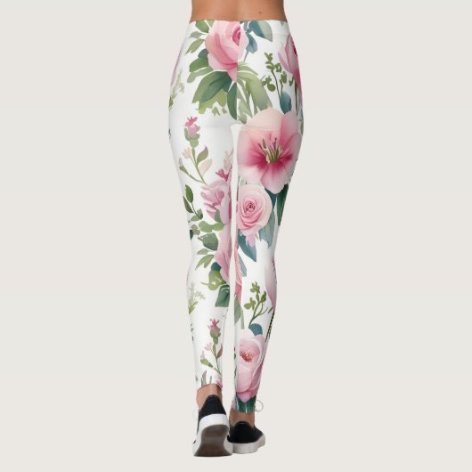 Elegante Bloemen Leggings – Stijlvol & Comfortabel (Achterkant)