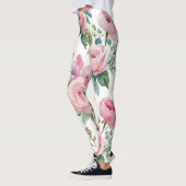Elegante Bloemen Leggings – Stijlvol & Comfortabel (Links)