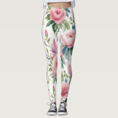 Elegante Bloemen Leggings – Stijlvol & Comfortabel (Voorkant)