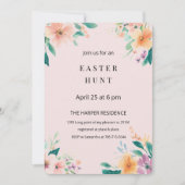 Elegante Bloemen Lente Paasplank Kaart (Voorkant)