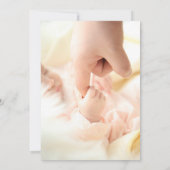 Elegante Bloemen Letters Baby shower Uitnodiging - (Achterkant)