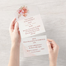 Elegante Bloemen Lijst gepersonaliseerde bruiloft