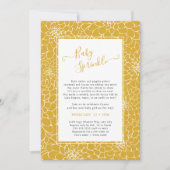 Elegante Bloemen Lijst KLEUR VERANDEREN Baby Stroo Kaart (Voorkant)