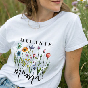 Elegante Bloemen Mama Beer Tri-Blend Shirt