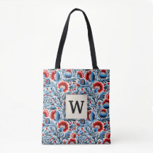 Elegante bloemen met monogram bruidsmeisje initiaa