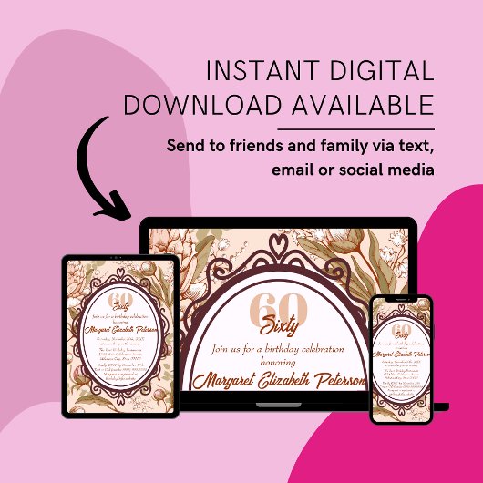  Elegante Bloemen Milestone Verjaardag voor Vrouwe Kaart