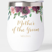 Elegante Bloemen Moeder van de Groom Wijn Tumbler