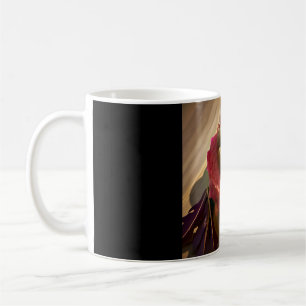 Elegante Bloemen Mok – Artistiek Roos Foto Drinkwa