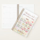 Elegante Bloemen Naam Planner Kalender (Display)