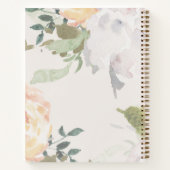 Elegante Bloemen Notitieboek (Achterkant)
