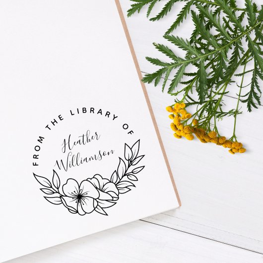 Elegante bloemen op maat uit de bibliotheek van he rubberstempel