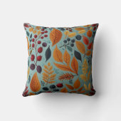 Elegante bloemen patroon kussen (Achterkant)