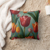 Elegante bloemen patroon kussen (Deken)