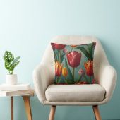 Elegante bloemen patroon kussen (Stoel)