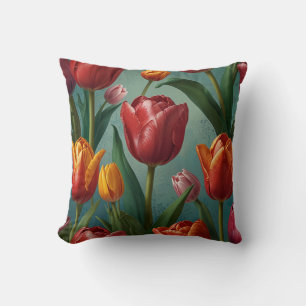 Elegante bloemen patroon kussen
