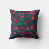 Elegante bloemen patroon kussen (Achterkant)