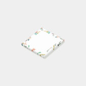 Elegante bloemen plakkerige post-it notities post-it® notes (Schuin)