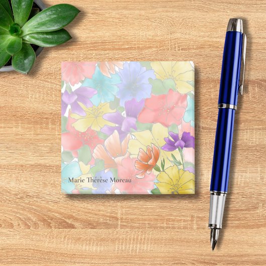 Elegante bloemen post-it® notes