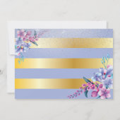 Elegante Bloemen Prinses Verjaardag Kaart (Achterkant)