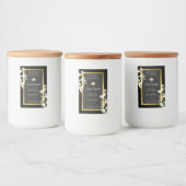 Elegante Bloemen Product Verpakkingsetiketten Zwar Voedselcontainer Etiket (Flessen)