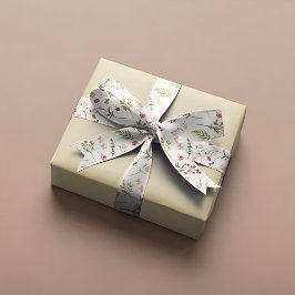 Elegante Bloemen Roze & Groen Vrijgezellenfeest Satijnen Lint