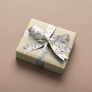 Elegante Bloemen Roze & Groen Vrijgezellenfeest Satijnen Lint