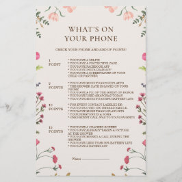 Elegante Bloemen Roze Groen Wat is er op de telefo