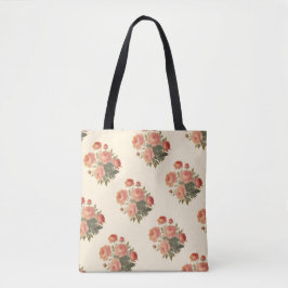 Elegante  Bloemen Roze pioenen Tote Bag