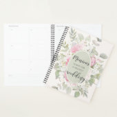 Elegante Bloemen Rozen & pioenen Weddingplanner Planner (Display)