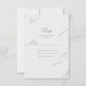 Elegante Bloemen RSVP (Voorkant)