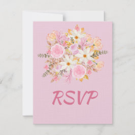 Elegante Bloemen RSVP Card Sweet Sixteen Birthday